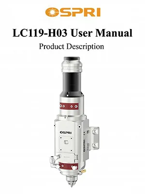 Mikro-głowica laserowa 2 kW z ręczną regulacją ostrości