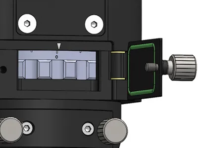 Obrotowe pokrętło regulacji ostrości