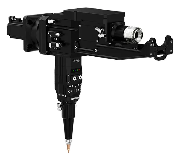 Laserowa głowica tnąca fiber 15 kW do ukosowania (jednowahadłowa głowica kątowa)