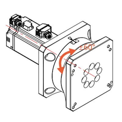 Oś obrotowa do laserowej głowicy do cięcia rur